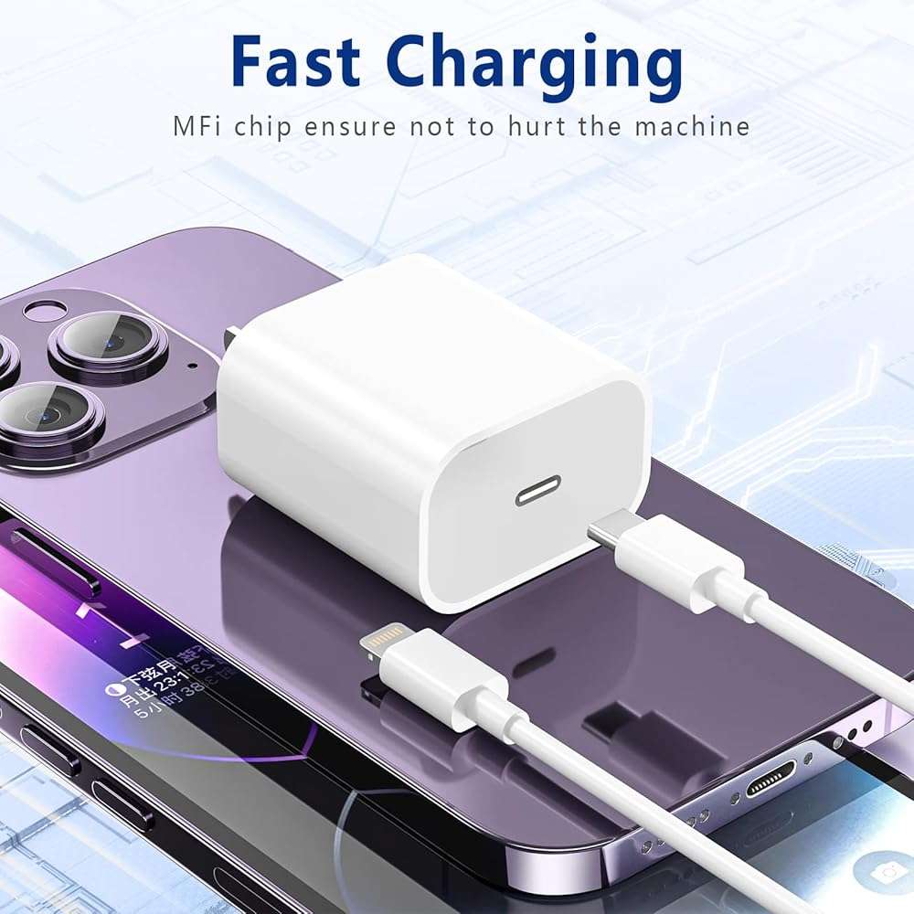 USB C to Lightning Cable 3FT [Apple MFi Certified] iPhone Fast Charger Type C to Lightning Cable for iPhone 14 13 12 11 Pro Max Xr Xs 8 7 6 Plus SE (2Pack) - Image 4