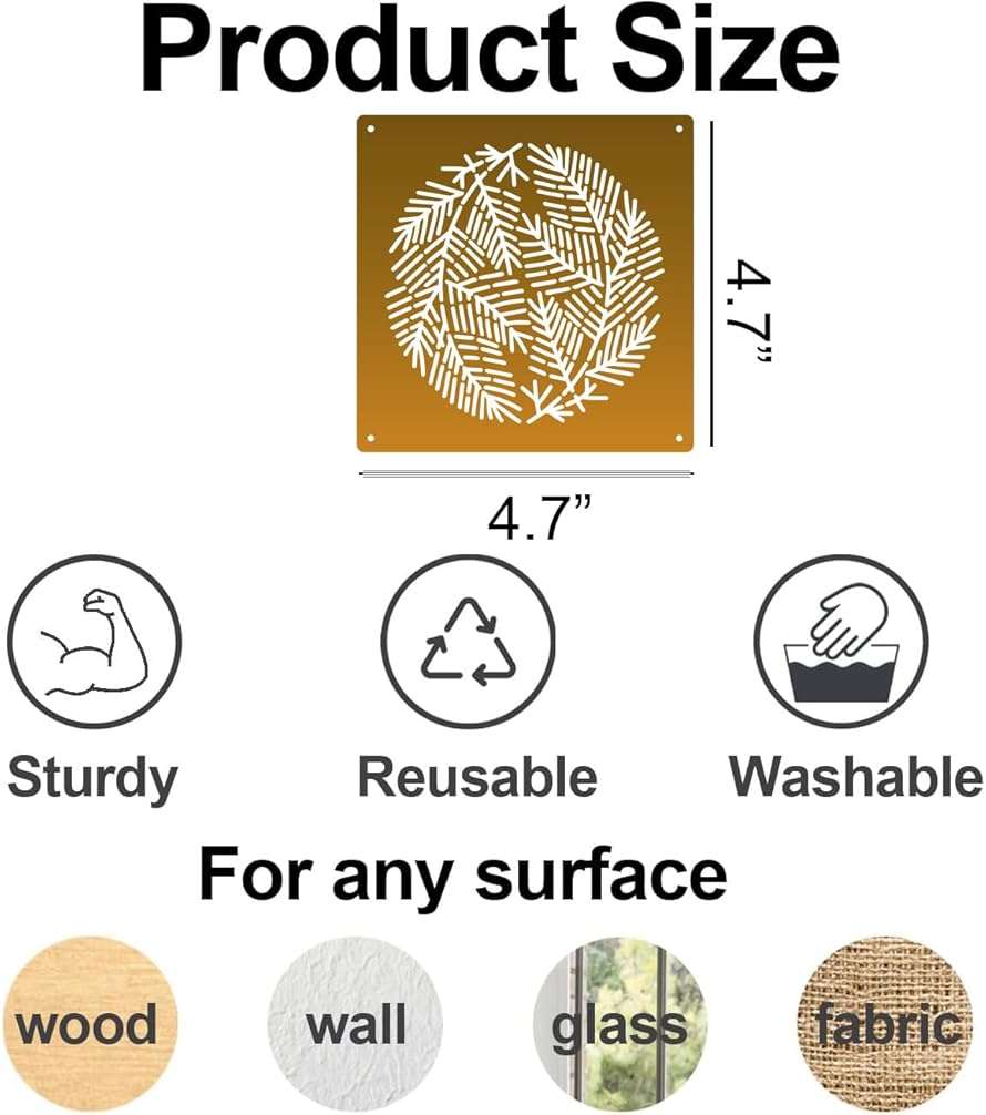 Sashiko Stencil Geometric Sashiko Pattern Template 4.7inch Drawing Line Quilting Stencils for Sewing Hand Quilting Embroidery - Image 3