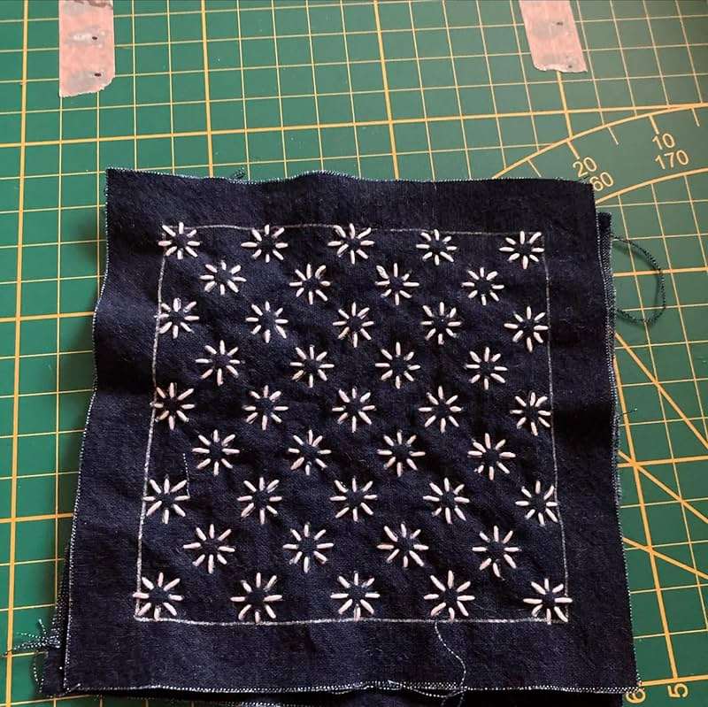 Sashiko Stencil Geometric Sashiko Pattern Template 4.7inch Drawing Line Quilting Stencils for Sewing Hand Quilting Embroidery - Image 8