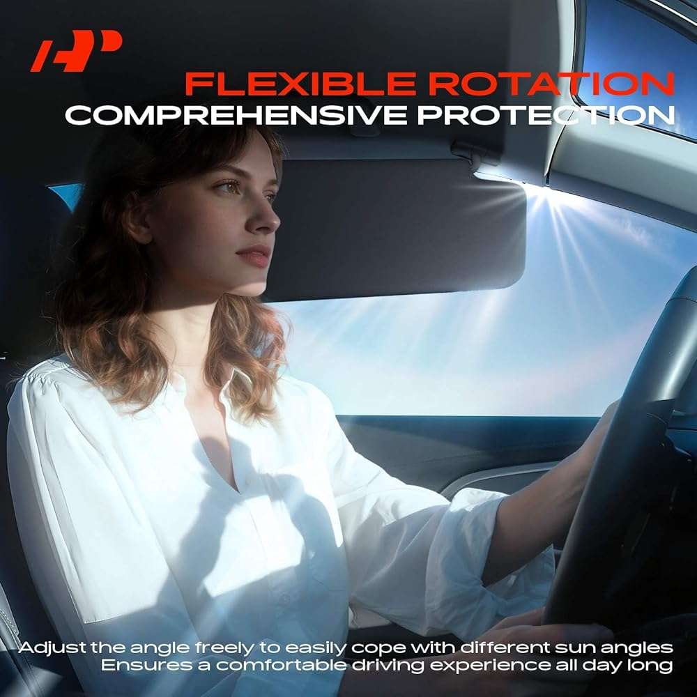 A-Premium Passenger Right Side Sun Visor Compatible with Nissan Sentra 2013 2014 2015 2016 2017 2018 2019, with Vanity Mirror, with Sliding Sun Sisor Sxtension, Gray - Replaces 964003SG8A, 96400-3SG8A - Image 7