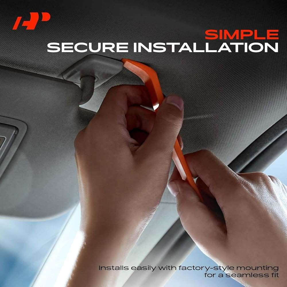 A-Premium Passenger Right Side Sun Visor Compatible with Nissan Sentra 2013 2014 2015 2016 2017 2018 2019, with Vanity Mirror, with Sliding Sun Sisor Sxtension, Gray - Replaces 964003SG8A, 96400-3SG8A - Image 8