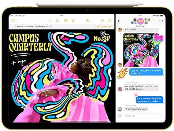 Apple iPad 11-inch: A16 chip, 11-inch Model, Liquid Retina Display, 128GB, Wi-Fi 6, 12MP Front/12MP Back Camera, Touch ID, All-Day Battery Life — Blue - Image 3