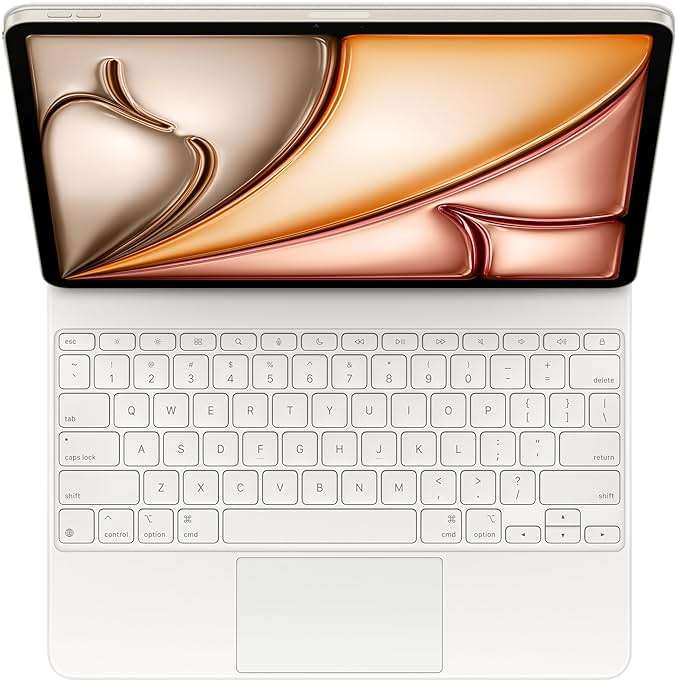 Apple Magic Keyboard: Keyboard and Case for iPad Air 13-inch (M2, M3, and M4), US English — White - Image 2