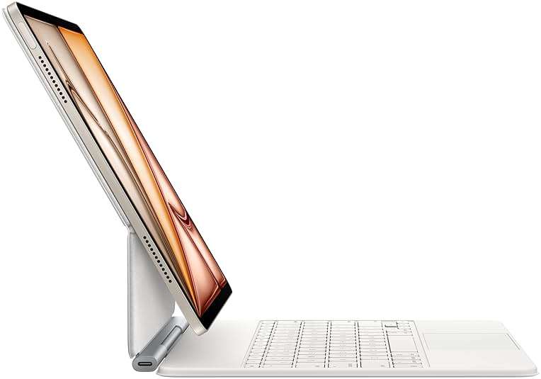 Apple Magic Keyboard: Keyboard and Case for iPad Air 13-inch (M2, M3, and M4), US English — White - Image 4