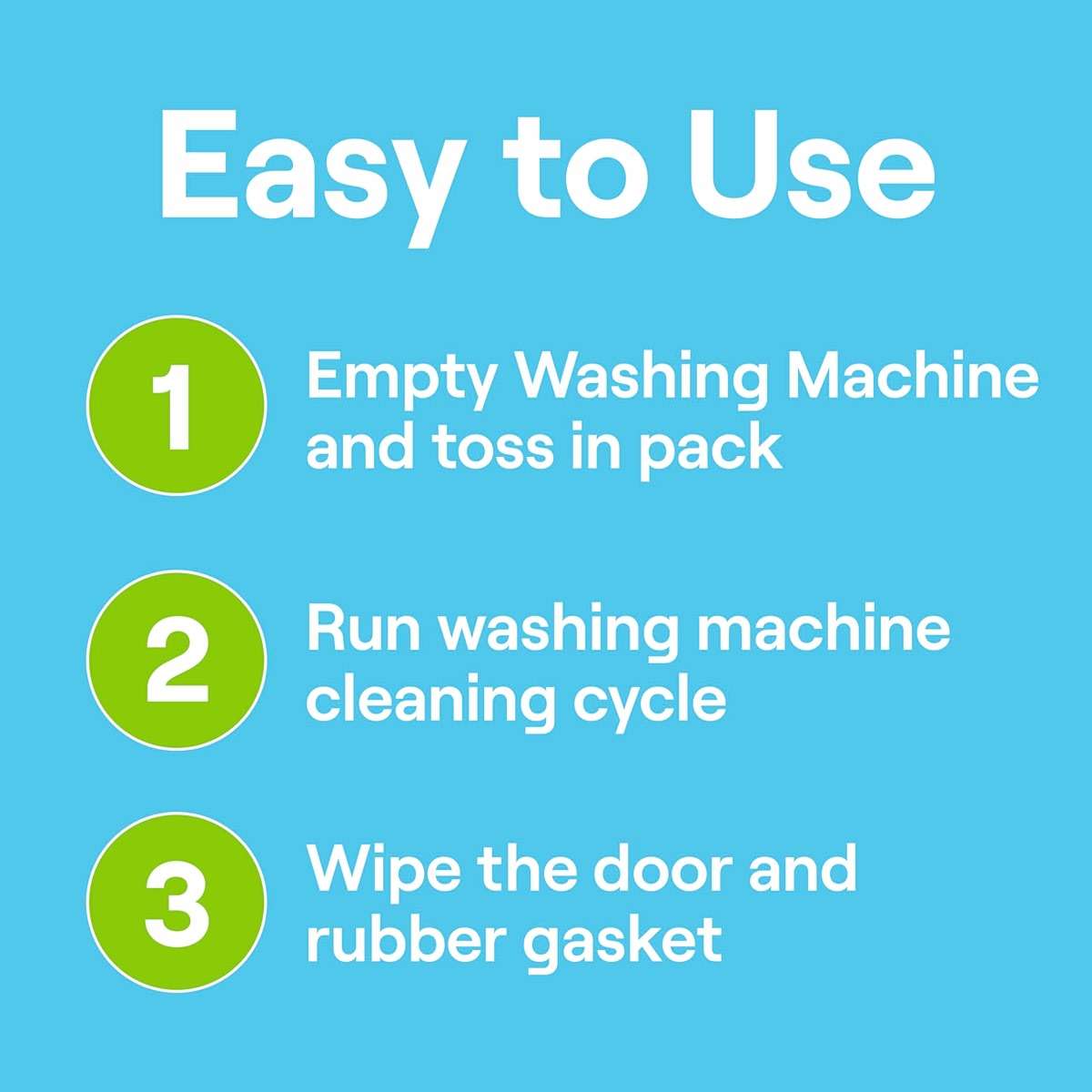 Seventh Generation Washing Machine Cleaner 6 Count Free & Clear Targets Odor-Causing Residue Powered by Oxy Power 4.2 oz - Image 7