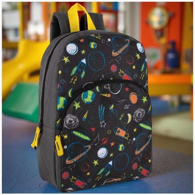 Trail maker 15 Inch Kids Backpacks for Boys & Girls | Preschool, Kindergarten, Elementary School Backpacks with Adjustable, Padded Straps (Stellar Space) - Image 2