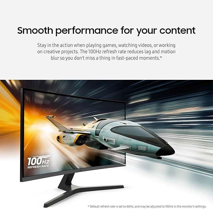 Samsung 32-inch S3 (S39GD) FHD 100Hz Curved Monitor, Game Mode, Eye Saver Mode, Multiple Connectivity with HDMI Port, Built-In Speakers, LS32D396GANXZA, 2025 - Image 6