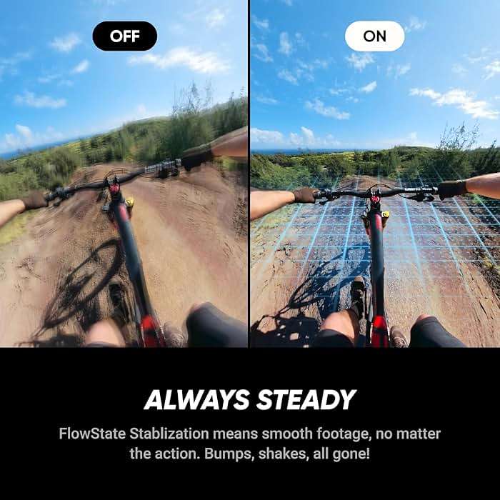 Insta360 X5 - Waterproof 8K 360° Action Camera, Leading Low Light, Invisible Selfie Stick Effect, Rugged and Replaceable Lens, 3-Hour Battery, Built-in Wind Guard, Stabilization, Triple AI Chip Design - Image 7