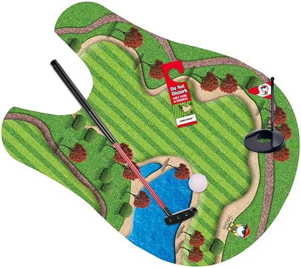GOODLYSPORTS Toilet Golf, Mini Golf Game - Gag Gifts Funny Adult - Dad Gifts from Daughter, Funny Gift for Men, Adults, Boyfriend, Golfers, Birthday, Christmas - White Elephant Gifts for Adults - Image 4