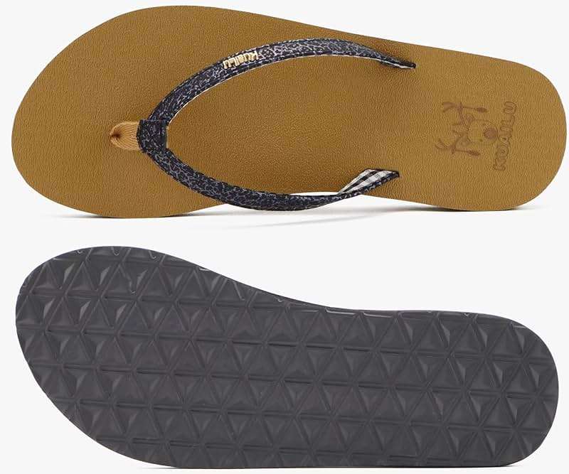 KuaiLu Womens Arch Support Flip Flops Comfortable Yoga Mat Slip on Summer Beach Walking Thong Cushion Sandals - Image 7