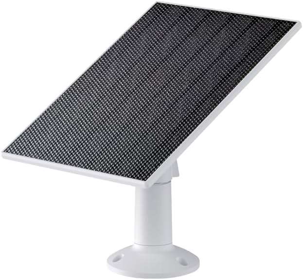 Solar Panel for WYZE Camera, Works with Wyze Battery Cam Pro/Cam Outdoor v1/v2, Continuous Power with 2.5W 5V Charging, Weather Resistant, Easy Install - 1 Pack - Image 1