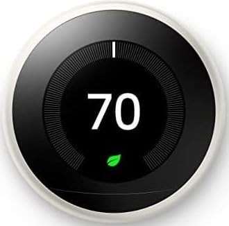 Google Nest Learning Thermostat - 3rd Gen - Programmable Smart Thermostat for Home - Compatible with Alexa (White) - Image 1