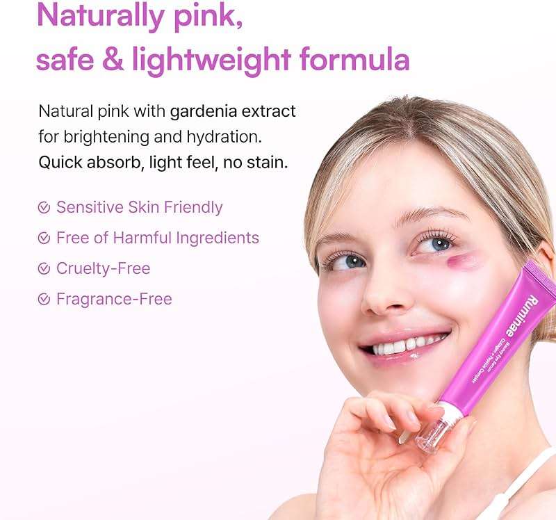 Ruminae Bouncy Eye Serum with 12 Peptides + Collagen, Cooling Jelly Texture for Puffy Eyes, Dark Circles & Hydration, Fragrance Free Korean Skincare, 30ml - Image 4