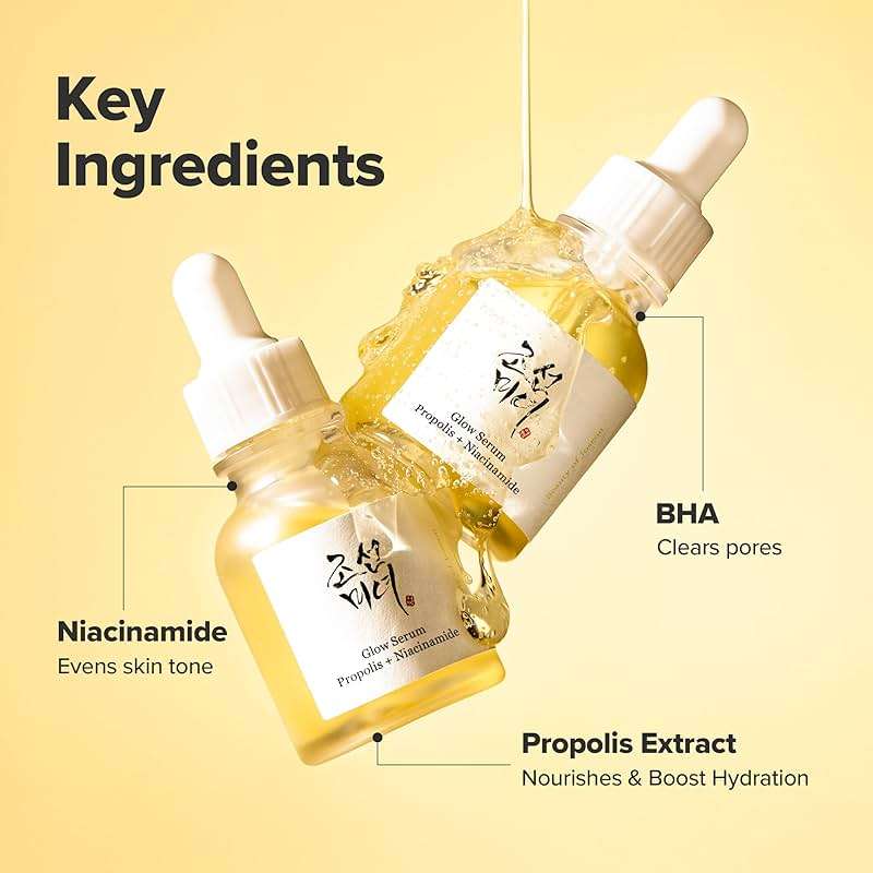 Beauty of Joseon Glow Serum Propolis and Niacinamide Hydrating Facial Soothing Moisturizer for Irritated Uneven Skin Tone, Korean Skin Care, 60ml, 2 Fl.Oz - Image 5