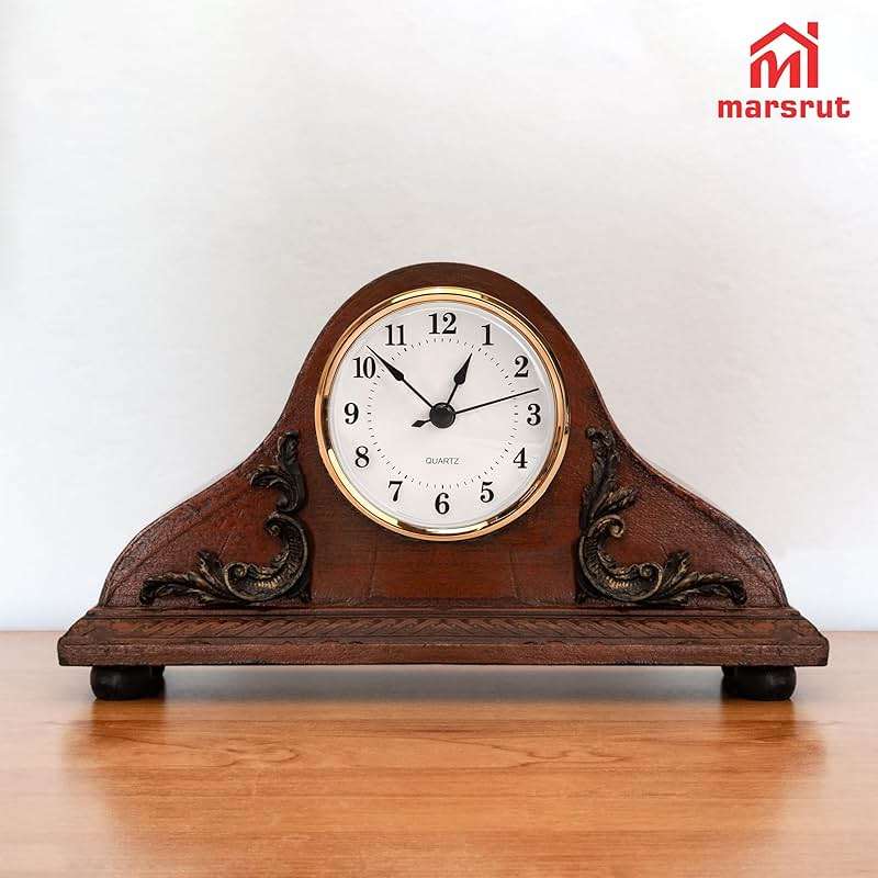 3-1/8 Inch (80 mm) Clock Inserts, Fit 3 Inch (76mm) Hole Diameter, Quartz Clock Movement Mounting Replacement, Retro Arabic Numeral, Gold Rim Skeleton Clock for Wall Bedroom Living Room Home Decor - Image 3
