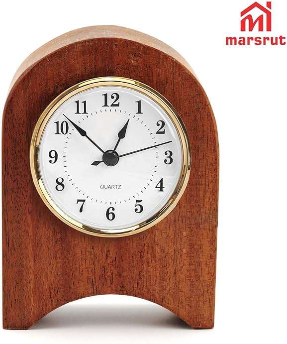 3-1/8 Inch (80 mm) Clock Inserts, Fit 3 Inch (76mm) Hole Diameter, Quartz Clock Movement Mounting Replacement, Retro Arabic Numeral, Gold Rim Skeleton Clock for Wall Bedroom Living Room Home Decor - Image 8