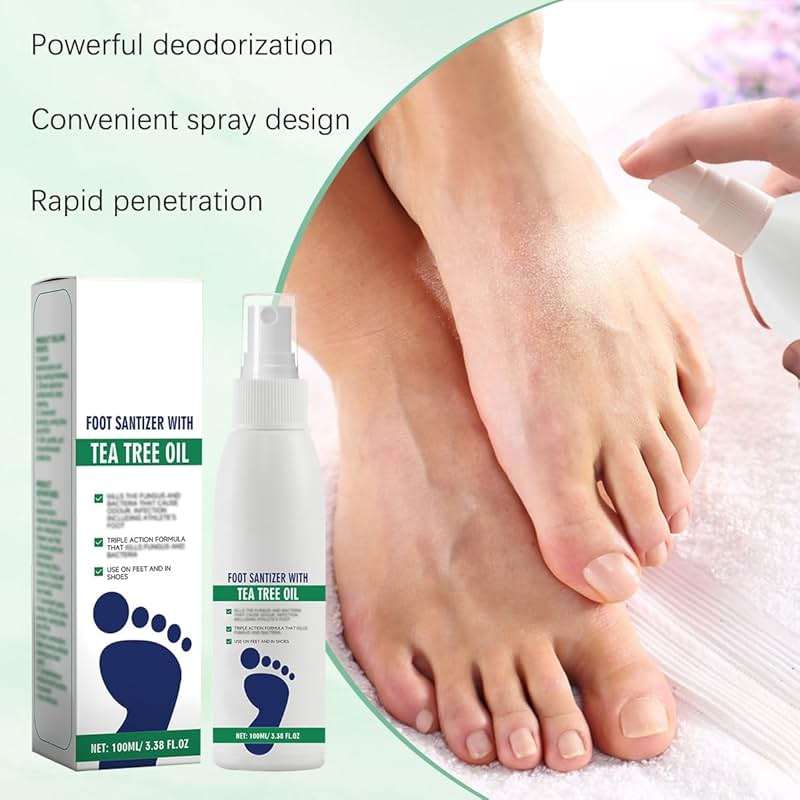 2Pcs Ximonth Foot Spray with Tea Tree Oil,Tea Tree Oil Feet Spray,TeaTree OilSpray for Foot (100ml/3.38fl.oz) - Image 2