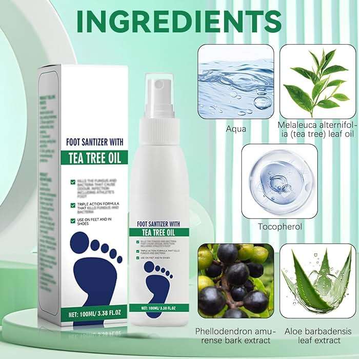 2Pcs Ximonth Foot Spray with Tea Tree Oil,Tea Tree Oil Feet Spray,TeaTree OilSpray for Foot (100ml/3.38fl.oz) - Image 4