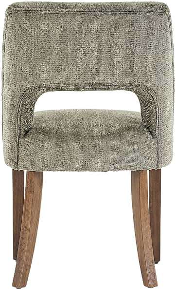 VKNOW Wooden Dining Chairs Set of 6, Modern Fabric Upholstered Dining Room Chair Kitchen Chairs, Farmhouse Dinner Chair for Kitchen Dining Room, Green - Image 8