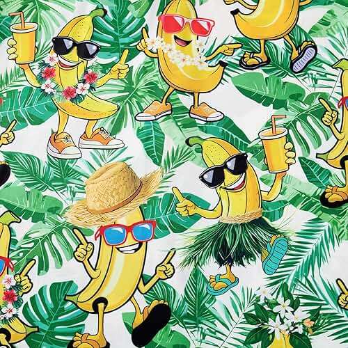 RAISEVERN Mens Hawaiian Shirt Casual Button Down Short Sleeve Tropical Beach Dress Shirt for Summer Holiday - Image 4
