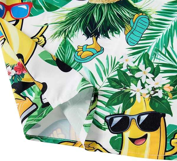 RAISEVERN Mens Hawaiian Shirt Casual Button Down Short Sleeve Tropical Beach Dress Shirt for Summer Holiday - Image 5