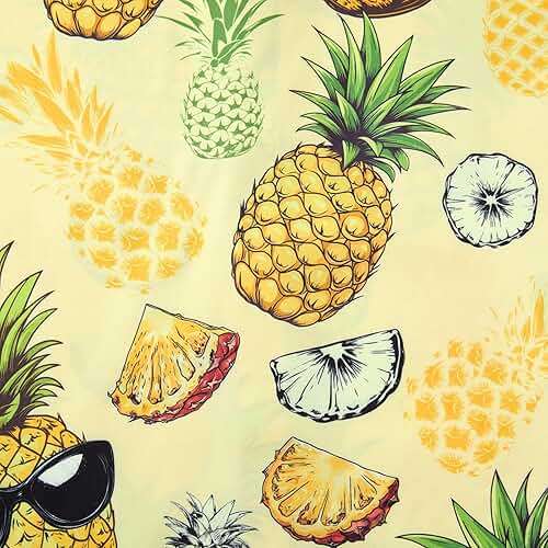 RAISEVERN Mens Hawaiian Shirt Casual Button Down Short Sleeve Tropical Beach Dress Shirt for Summer Holiday - Image 4
