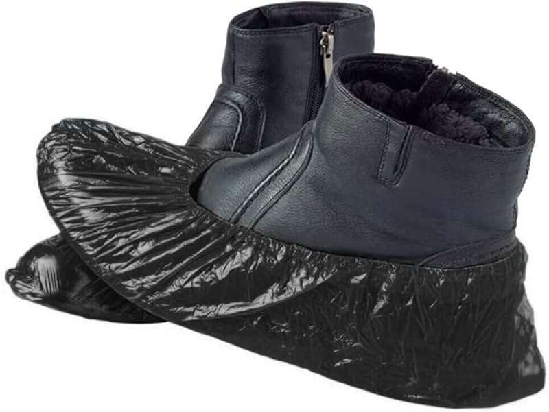 Black shoe covers Disposable 1000 PCS (500 Pair) Premium Waterproof and Recyclable Boot Booties Covers Covers for Indoors, Non, Fits Up To 11 US Men and 13 US Women Size, Slip on, Horlon - Image 4
