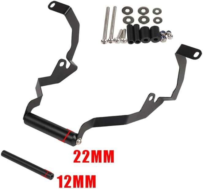 KomoreLee Smartphone/GPS Bar Mount Navigation Bracket Compatible with Pan America 1250 Special 1250S 2021-2024 12mm 22mm Expansion Crossbar Mobile Phone Stand Holder RA1250 RA1250S Accessories - Image 5