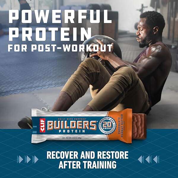 CLIF BUILDERS Protein Bars - 6-Flavor Variety Pack - 20g Plant Based Protein - Gluten Free - Non-GMO - Low Glycemic - No Artificial Sweeteners - 2.4 oz. (18 Count) - Image 7