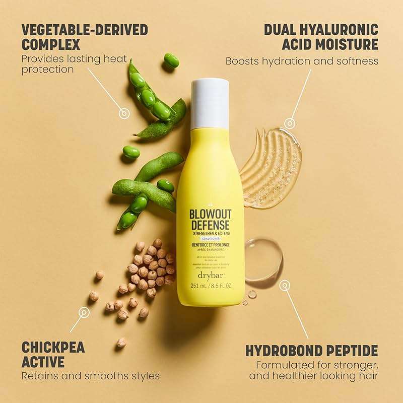 Drybar Blowout Defense Strengthen & Extend Conditioner, Lightweight Texture, Hydrates, Detangles, Reduces Breakage, No Build-Up, Long-Lasting Blowouts - Image 4