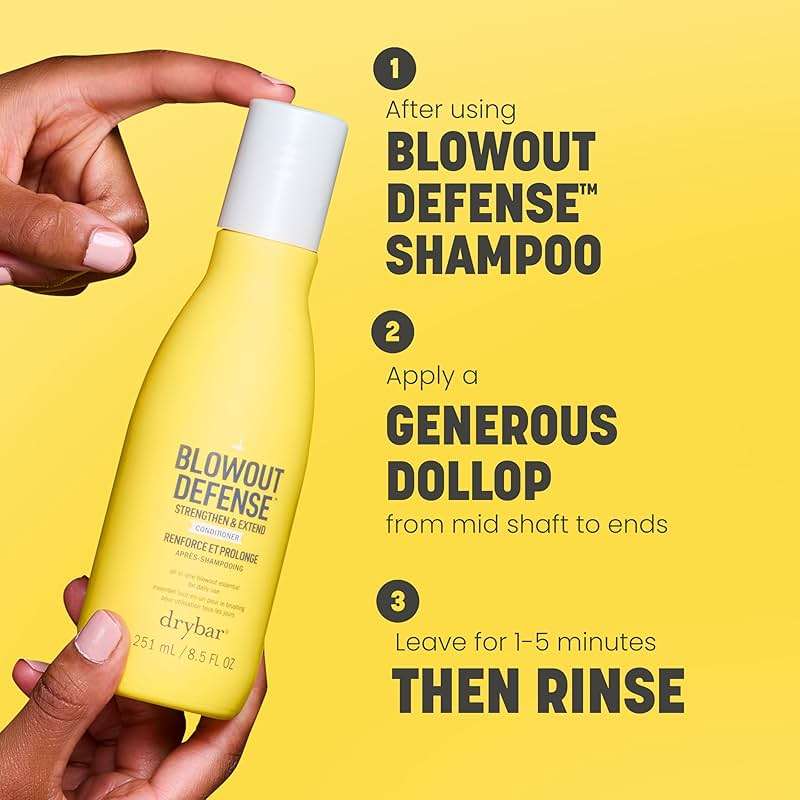 Drybar Blowout Defense Strengthen & Extend Conditioner, Lightweight Texture, Hydrates, Detangles, Reduces Breakage, No Build-Up, Long-Lasting Blowouts - Image 6