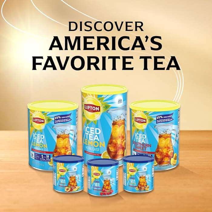 Lipton Zero Sugar Raspberry Iced Tea Mix 6-Pack - Instant Tea Powder Makes 60 Quarts Total, Sugar Free Black Tea with Natural Raspberry Flavor, Kosher Certified - Image 7