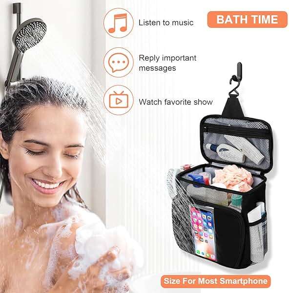 Dorm Room Essentials for Guys, Quick Dry Mesh Shower Caddy, Travel Toiletry Bag for Men and Women, Travel Cruise Ship Camping Essentials, Large Makeup Organizer for Full-Sized Toiletries Gifts for Men - Image 2