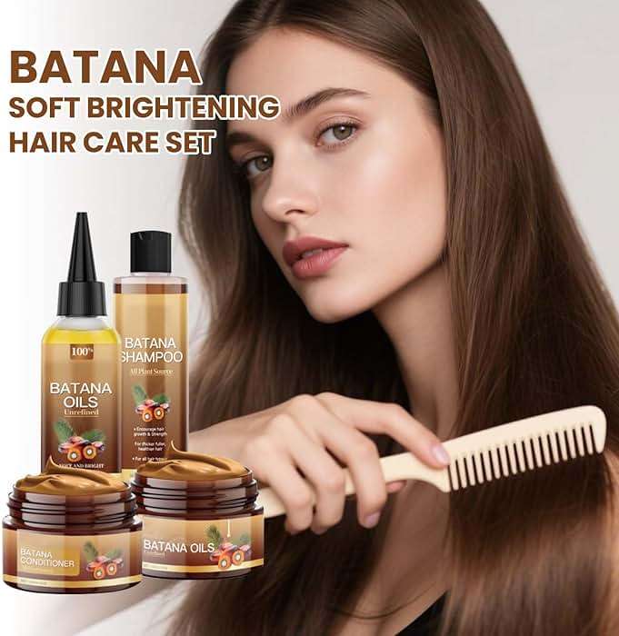 Batana Oil Shampoo and Conditioner Set - Unrefined Batana Mask & Oil for Hair Growth & Loss, Natural Care Set for All Hair Types - Image 6