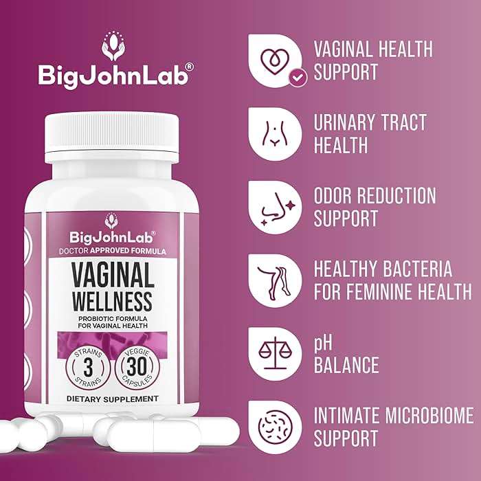 BIGJOHNLAB® - Women’s Vaginal Probiotics – PH Balance, Odor Control, Yeast, Microbiome & Feminine Health – 6B CFU, Licorice Root – Clinically Tested for Freshness & Balance – 30 CT - Image 4