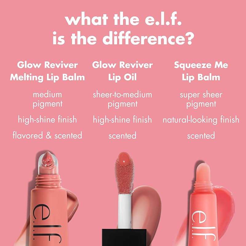 e.l.f. Glow Reviver Melting Lip Balm, Hydrating Tinted Lip Balm For A Glossy Finish & Soft, Supple Lips, Vegan & Cruelty-Free, Strawberry Shortcake - Image 6