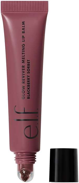 e.l.f. Glow Reviver Melting Lip Balm, Hydrating Tinted Lip Balm For A Glossy Finish & Soft, Supple Lips, Vegan & Cruelty-Free, Blackberry Sorbet - Image 1