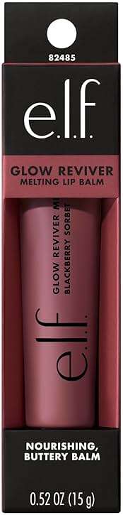 e.l.f. Glow Reviver Melting Lip Balm, Hydrating Tinted Lip Balm For A Glossy Finish & Soft, Supple Lips, Vegan & Cruelty-Free, Blackberry Sorbet - Image 9