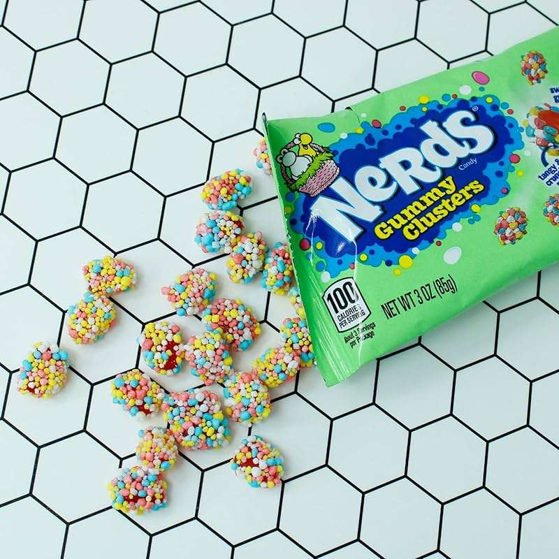 2025 Easter Nerd Gummy Clusters, Assorted Fruit Flavored Crunchy Chewy Candies, Basket Stuffer Treats, 3 Ounces (Pack of 2) - Image 4