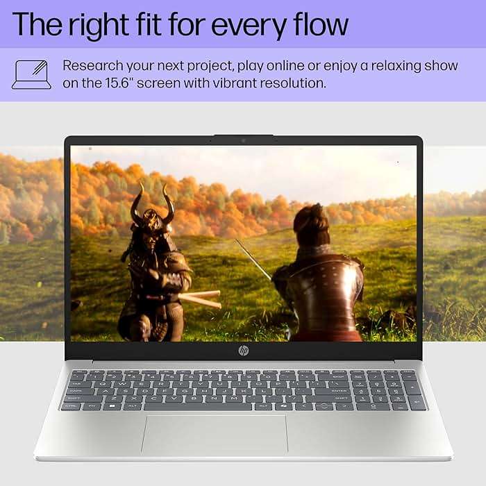 HP 15.6 inch Laptop, HD Touchscreen Display, AMD Ryzen 3 7320U, 8 GB RAM, 128 GB SSD, AMD Radeon Graphics, Windows 11 Home in S Mode, Natural Silver, 15- fc0099nr - Image 7