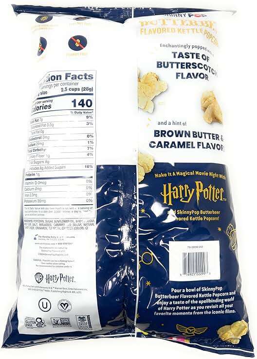 SKINNYPOP Harry Potter™ Butterbeer Flavored Kettle Popcorn, 17 oz bag - Image 3