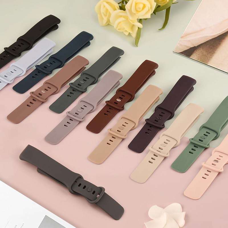 Vancle Band for Fitbit Charge 6 Bands/Fitbit Charge 5 Bands Women Men[8 PACK], Classic Soft Sport Straps Wristbands - Image 9