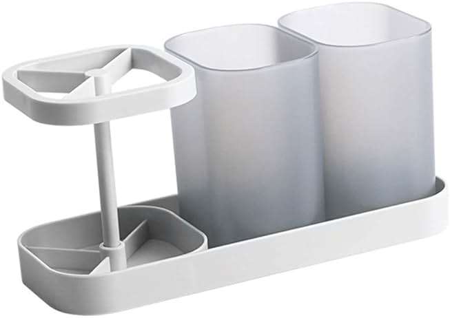 LIFKOME 1pc Storage Rack for Bathroom Supplies Toothbrush and Toiletry Holder Wash Cup Stand Easy to Clean and Store for and Hotels - Image 1