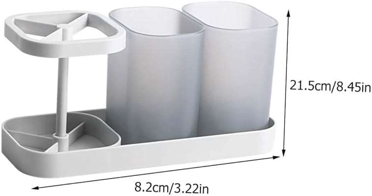 LIFKOME 1pc Storage Rack for Bathroom Supplies Toothbrush and Toiletry Holder Wash Cup Stand Easy to Clean and Store for and Hotels - Image 3