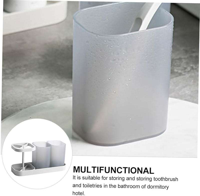 LIFKOME 1pc Storage Rack for Bathroom Supplies Toothbrush and Toiletry Holder Wash Cup Stand Easy to Clean and Store for and Hotels - Image 6