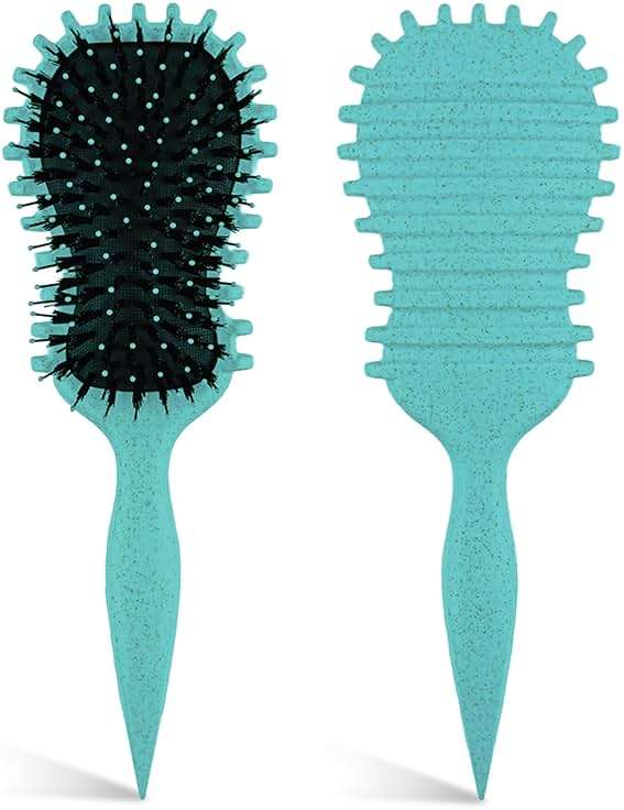 Curly Defining Brush,2025 Curly Hair Brush, Curl Define EdgeLift Brush, Shaping & Defining Curls for Women and Men,Curling Definer for Wet &Dry Hair (Green) - Image 1