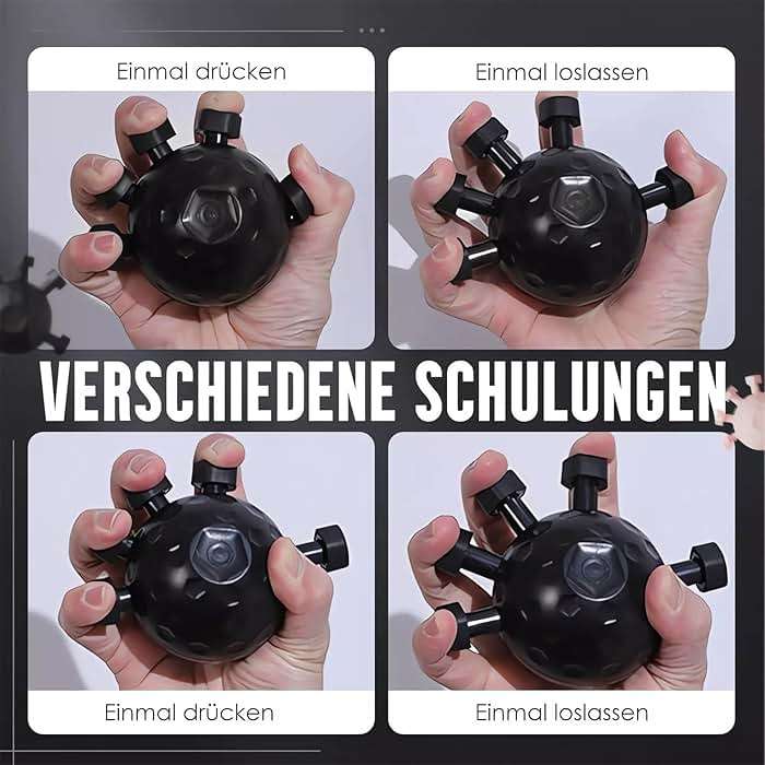 Glitzgrip Arm Builder 2025 New Hand Forearm Ball Strengthener and Finger Grip Exerciser Balls Wrist Strengthening Guitar Finger Gripper Strength Trainer Hand Squeezer Stretcher Extender Workout - Image 4