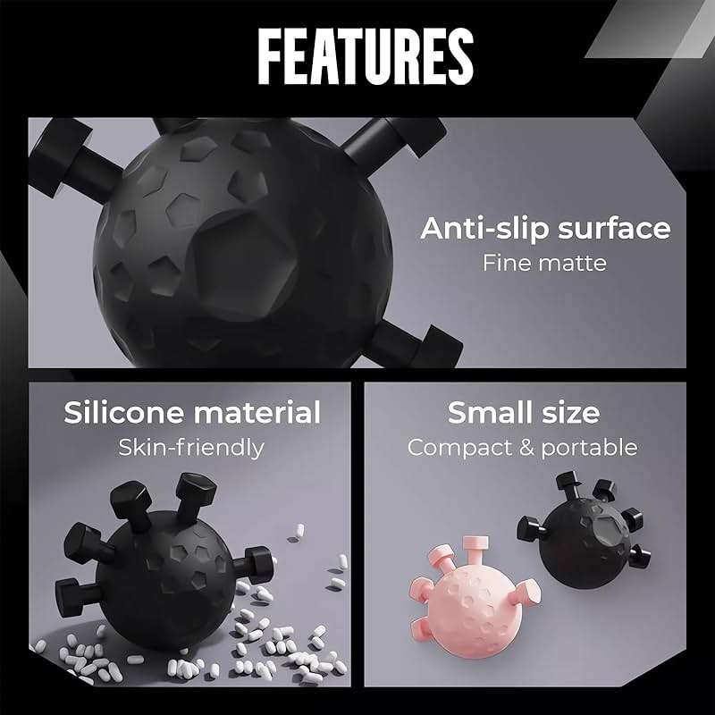 Glitzgrip Arm Builder 2025 New Hand Forearm Ball Strengthener and Finger Grip Exerciser Balls Wrist Strengthening Guitar Finger Gripper Strength Trainer Hand Squeezer Stretcher Extender Workout - Image 6