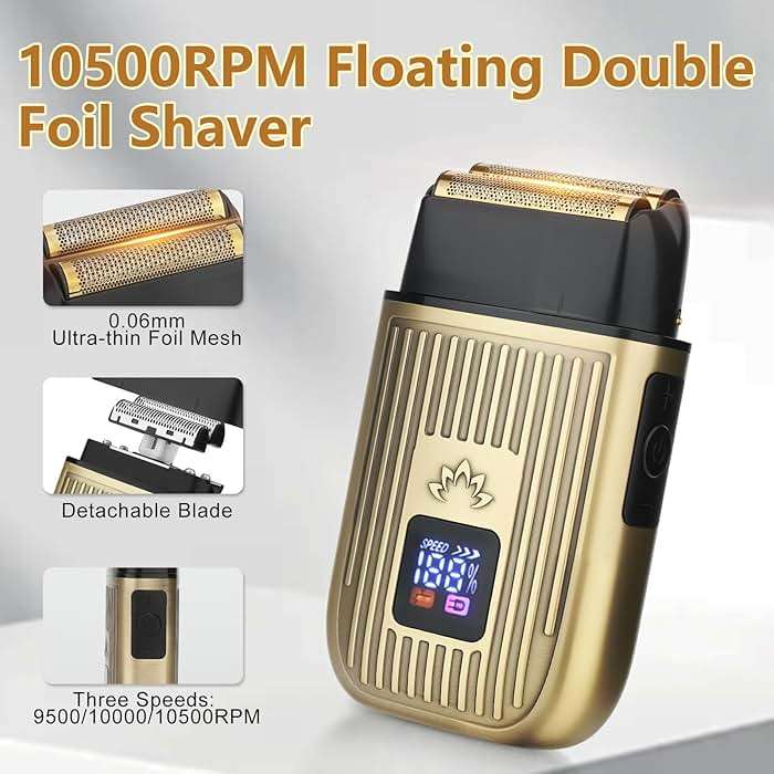 Saoilli Hair Clippers for Men Professional,Beard Trimmer Hair Trimmer Kit,Cordless Clippers and Trimmers Set,Electric Razor Shavers for Men,Nose Trimmer Mens Grooming Kit for Barber,LED Display - Image 4