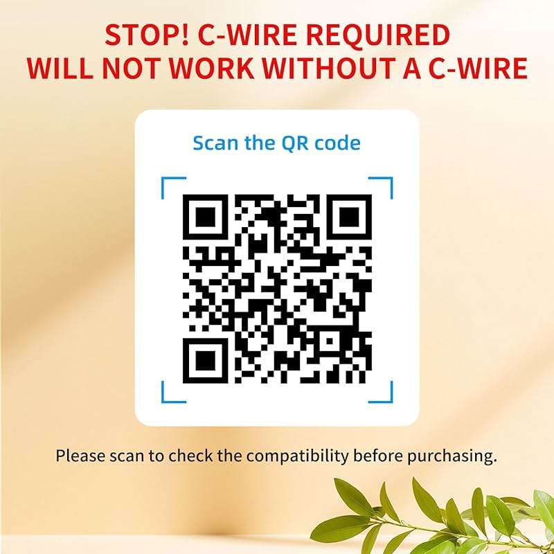 Smart Thermostat for House, WiFi Programmable Thermostat, Compatible with Alexa and Google Assistant, Remote Control Tuya/Smart Life, 𝗖-𝗪𝗶𝗿𝗲 𝗥𝗲𝗾𝘂𝗶𝗿𝗲𝗱 - Image 2